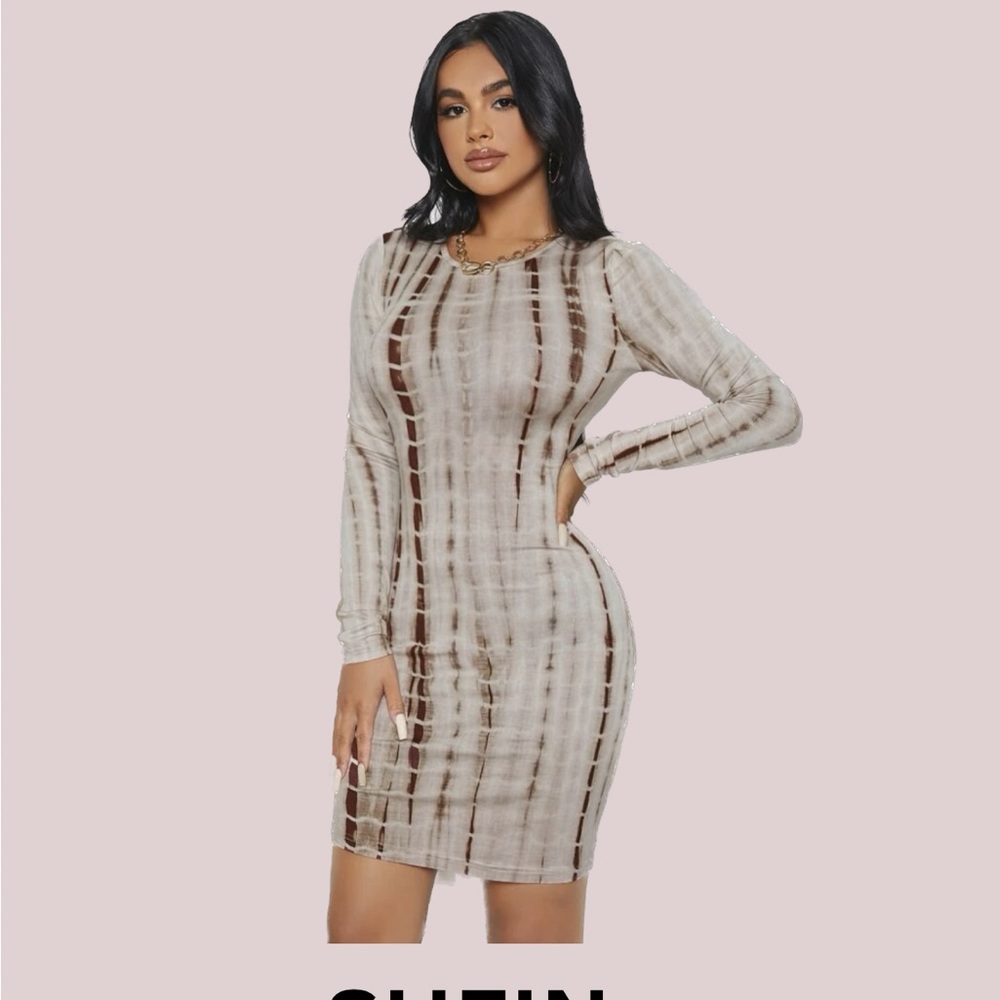 Shein Sexy Tie Dye Dress